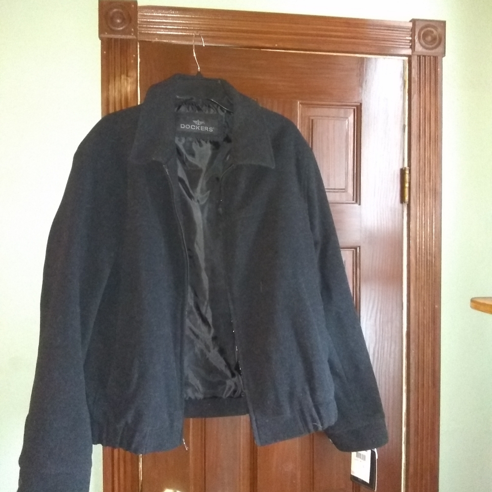 Mens Dockers Cloth Bomber Jacket